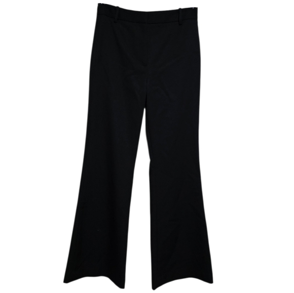 Nili Lotan Arielle Wool Twill Flared Pants in Black Size 4 - Picture 4 of 6